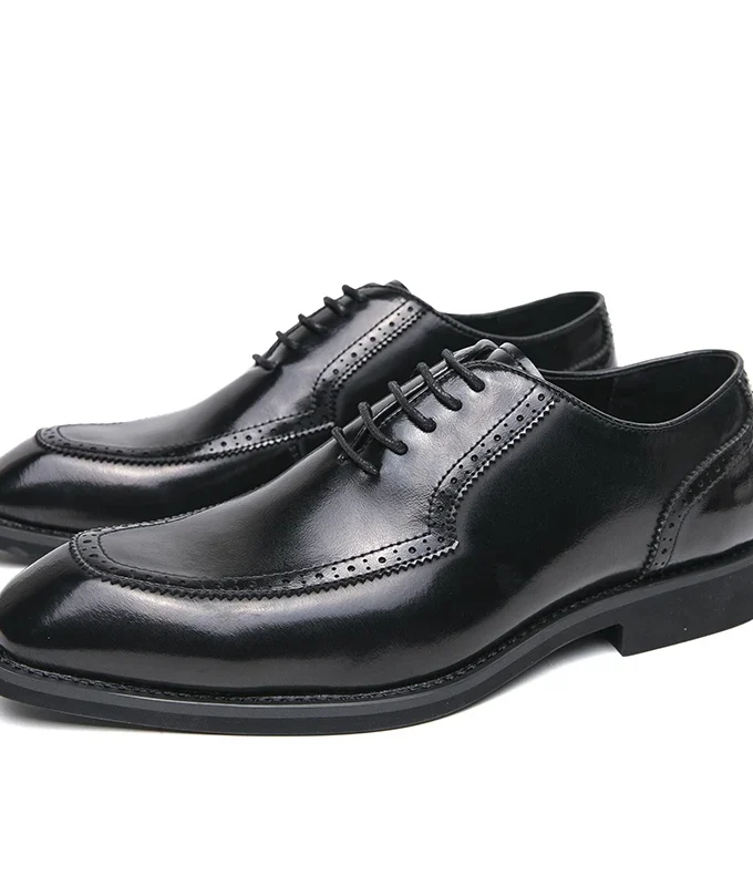 Luxury Brand Four Seasons Shoes British Microfiber Leather Shoes Men Business Dress Shoes Office Gentleman Formal Casual Oxfords