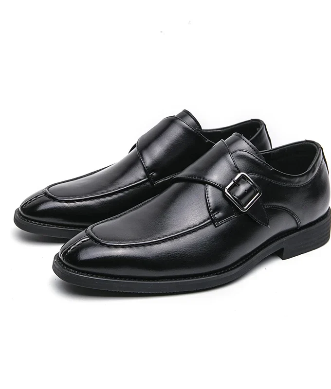 Leather Shoes For Men Fashion Buckle Classic Business Shoes for Male Luxury Brand Antiskid Cozy Men Loafers Design Shoes Men