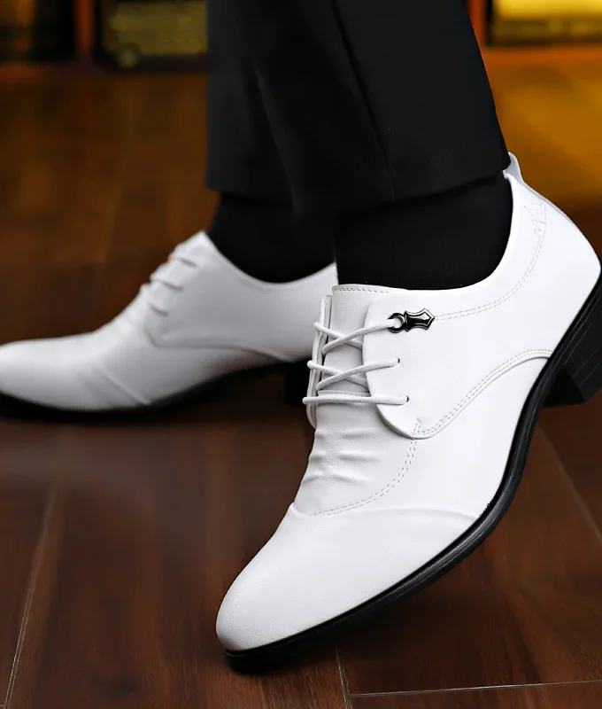 Height Increasing Men Dress Elevator Shoes Increased Mens Business Formal Shoes Fashion Youth Men's Suit Wedding Oxfords