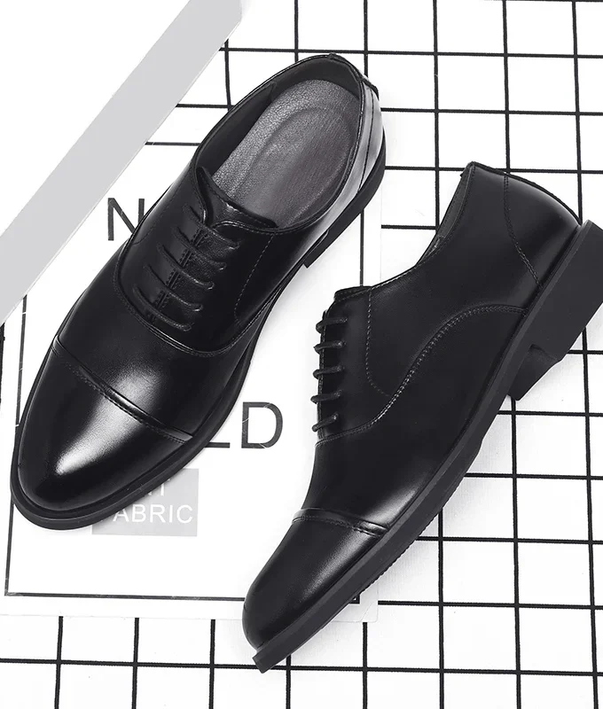 Height Increasing Shoes Men Taller Elevator 6CM Invisible Insole for Daily Men's Heighten Increased Wedding Oxfords Office Male