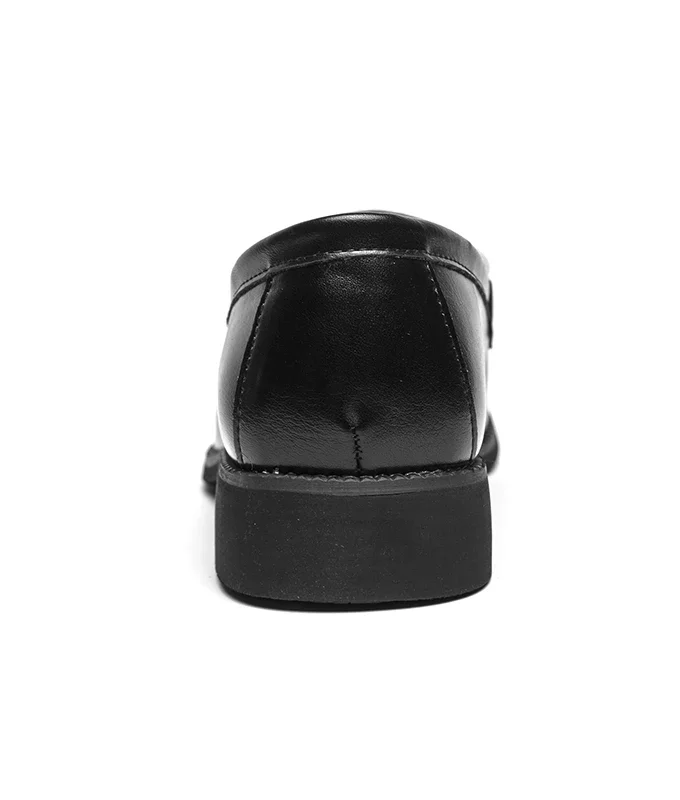 Italian Luxury Brand Loafers Men's Black and White Color Leather Shoes Slip-on Fashion Soft-soled Casual Shoes Wedding Moccasin