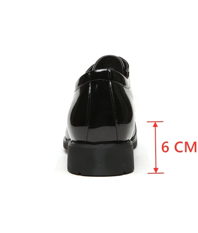 Men 6CM Height Increasing Shoes Business Formal Leather Elevator Shoes Man British Casual Wedding Suit Shoes Oxfords Office Male